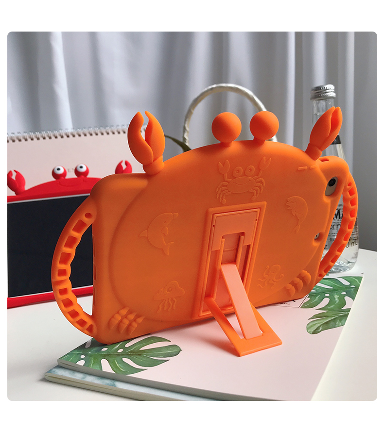 Ốp máy tính bảng mềm hình cua đỏ đáng yêu cho iPad 9.7 2018 2017 10.2 7th Pro 9.7 10.5 Air 1 2 3 Ipad mini 1 2 3 4 5 | BigBuy360 - bigbuy360.vn