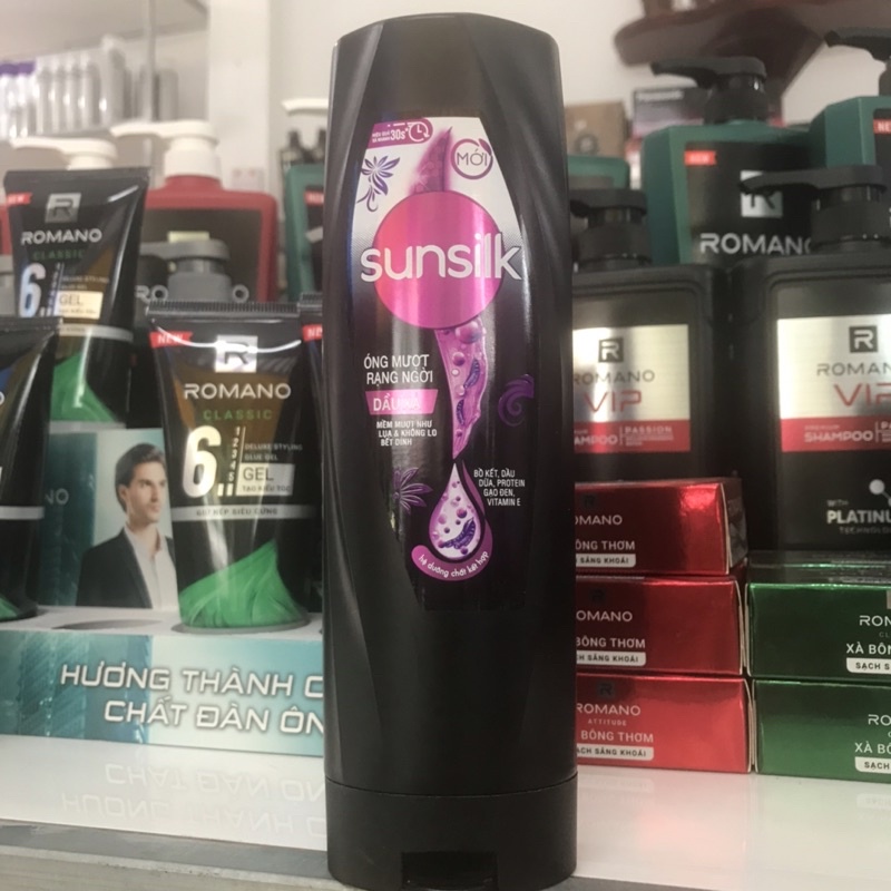 Dầu xả Sunsilk Óng mượt rạng ngời (Đen) 320g