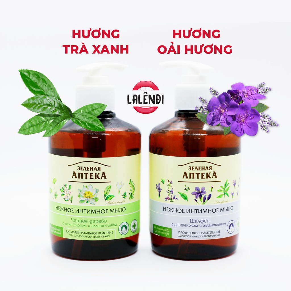 COMBO 1 Dung dịch vệ sinh nam Malizia UOMO 200ml và 1 Dung dịch vệ sinh phụ nữ Zelenaya Apteka 370ml