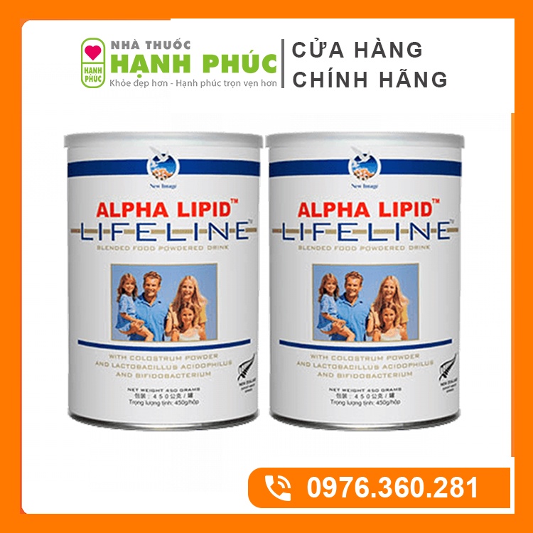 COMBO 2 LON Sữa Non Alpha Lipid Lifeline 450g từ New Zealand - TPCN360