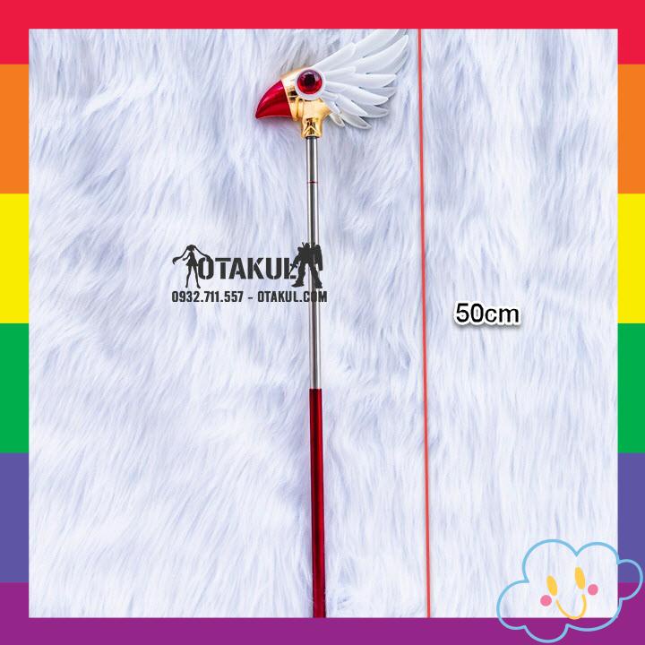 Gậy Phép Thuật Mỏ Chim Sakura Bằng Kim Loại Dài 50cm