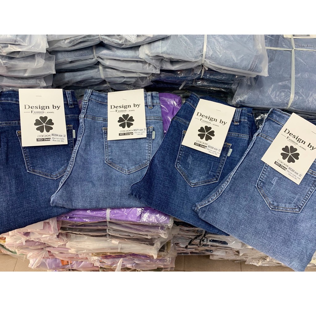 Quần jean nữ size đại màu cơ bản [Size 28-36] QJ122