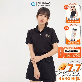 Áo polo nữ gumac thêu mẫu mới atb851