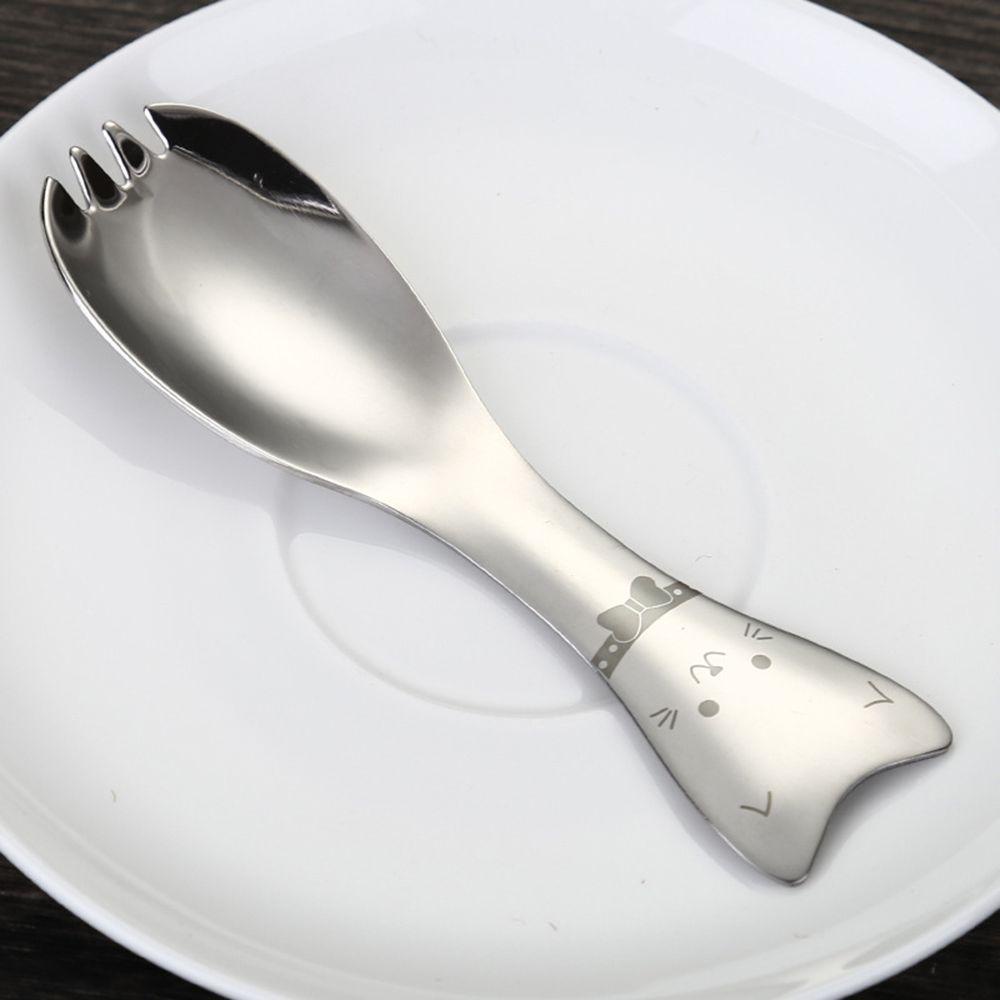 Set 2 Muỗng Nĩa Ăn Salad Có Thể Tái Sử Dụng Cho Trẻ Em