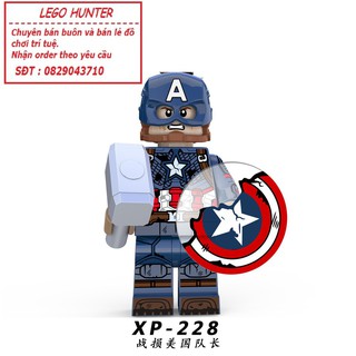 Lego Marvel Minifigures Superheroes nhân vật Captain America XP 228