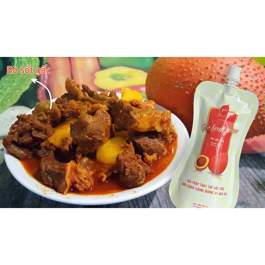 Thịt Gấc tươi GAVI, Gấc Nấu Xôi, chế biến món ăn, sản phẩm từ màng gấc tươi.