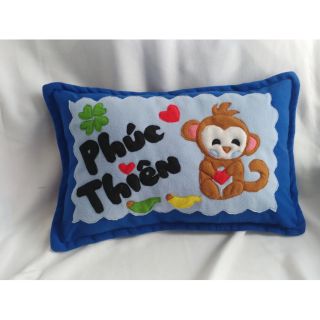 Gối nằm handmade khỉ con