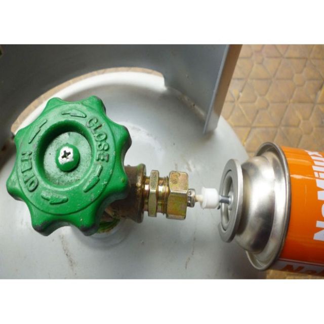 Combo X 10 chiếc Đầu bơm/ti/ngòi/vòi/phớt sạc lon gas mini du lịch