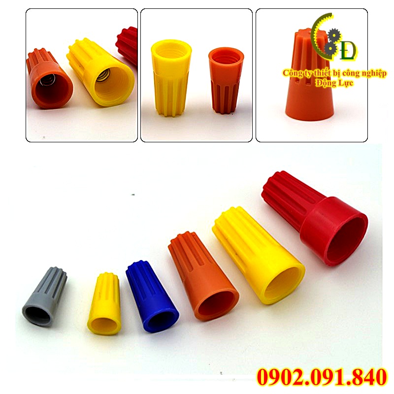 Đầu cos nối xoắn dây điện, cút nối nhanh, đầu cốt đồng đấu bình ắc quy xe đạp, xe máy, loa âm thanh P1-2-3-4-6