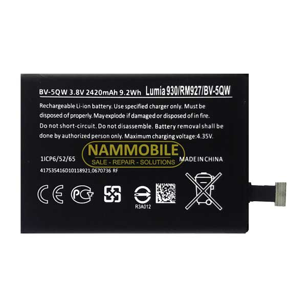 Pin Nokia Lumia 930 RM-927 BV-5QW 2420mAh Zin chính hãng