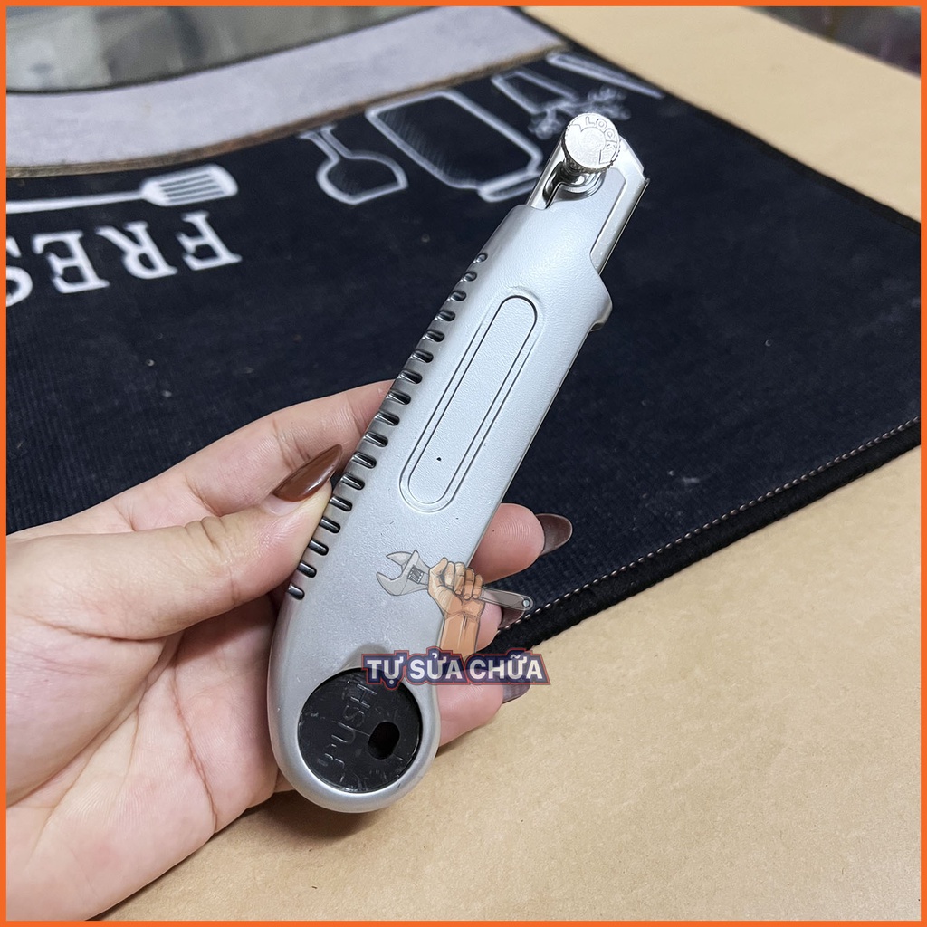 Dao rọc giấy đa năng kèm 5 lưỡi dao A100 thép CRV Sk5 sắc bén thay thế chính hãng  Kapusi K-8748
