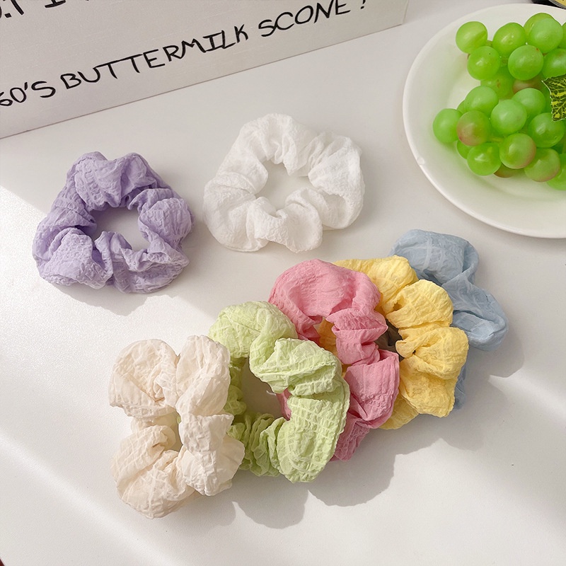 Dây Buộc Tóc Co Giãn Màu Sắc Đơn Giản Thanh Lịch