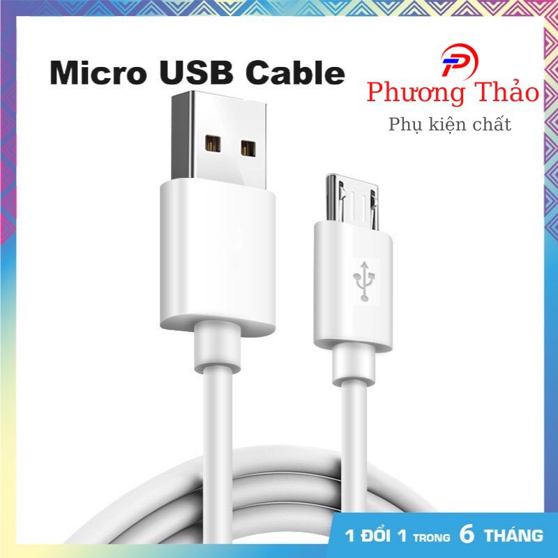 Dây Cáp Sạc Nhanh  Chân micro Tương Thích Nhiều Loại Máy Dành Cho Điện Thoại Sam Sung ,Ôppo ,Xiaomi, Dài 1m2