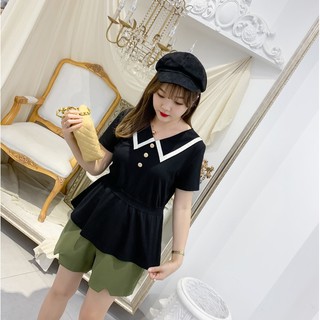 Áo cổ V tùng xòe - ABEO210