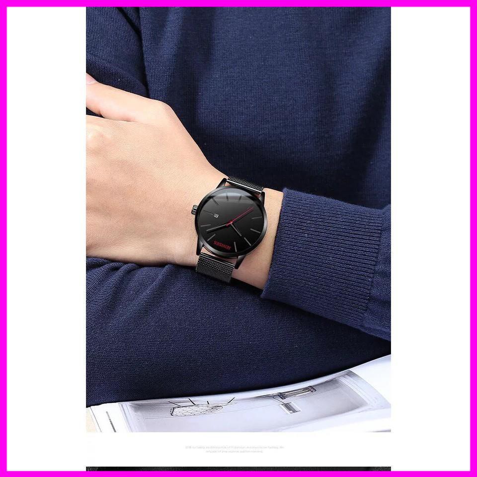 [Hàng xịn] [SIÊU GIẢM GIÁ] ĐỒNG HỒ NAM CHÍNH HÃNG JENISES KIM ĐỎ (TẶNG KÈM HỘP , PIN DỰ PHÒNG VÀ PHỤ KIỆN THÂU DÂY) | BigBuy360 - bigbuy360.vn