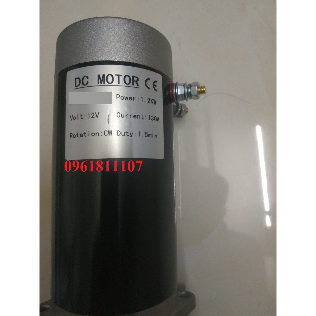 Mô tơ 12v 24V 1200w công suất cao, motor 12V 1200W, động cơ 12V 1200W chế máy nén, motor máy nén khí, motor thủy lực