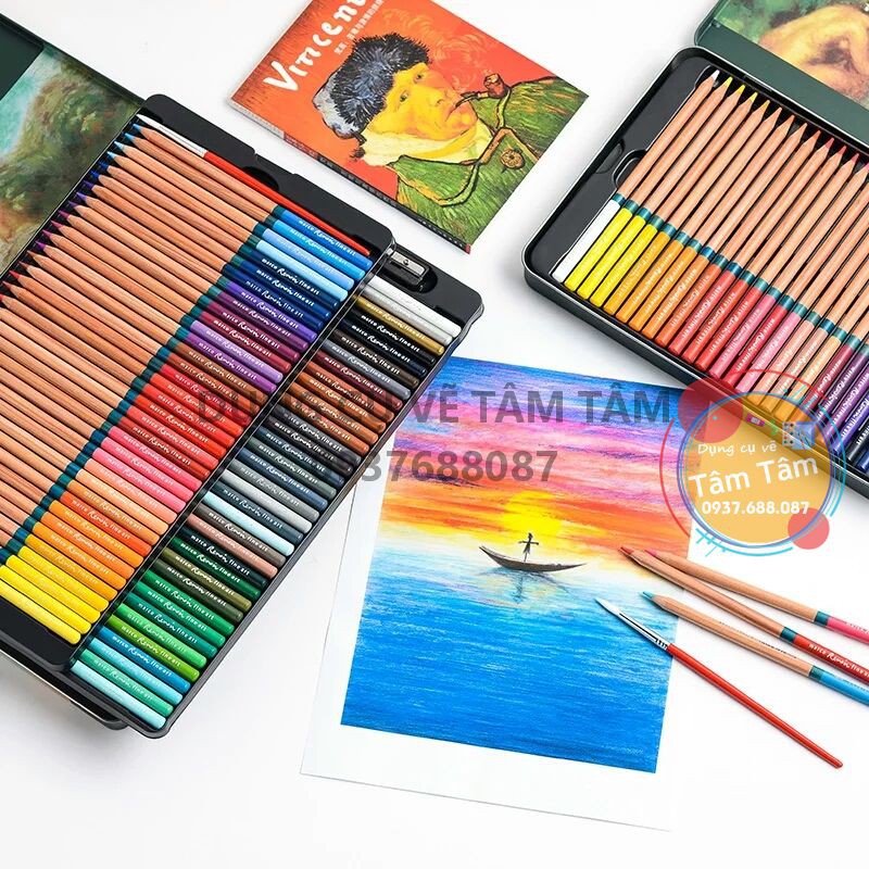 [ TÂM TÂM ]-Chì màu nước Marco Renoir 36/48 màu ( Cao cấp)-