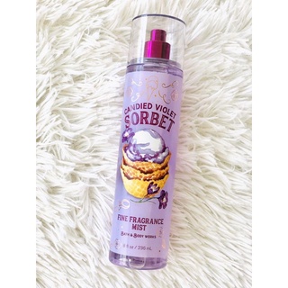 [Auth] Xịt thơm lưu hương toàn thân Bath and Body Works-Candied Violet Sorbet 236ml