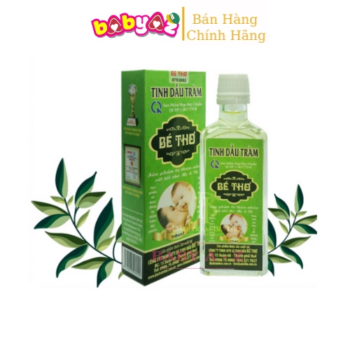 Dầu Tràm Cho Bé Dầu Tràm Bé Thơ Tinh Dầu Tràm Huế Chai 50ml