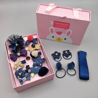 Set kẹp tóc bé gái 18 chi tiết