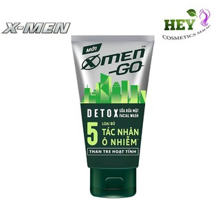 Sữa rửa mặt thải độc Xmen Go Detox 100gr - Than tre hoạt tính
