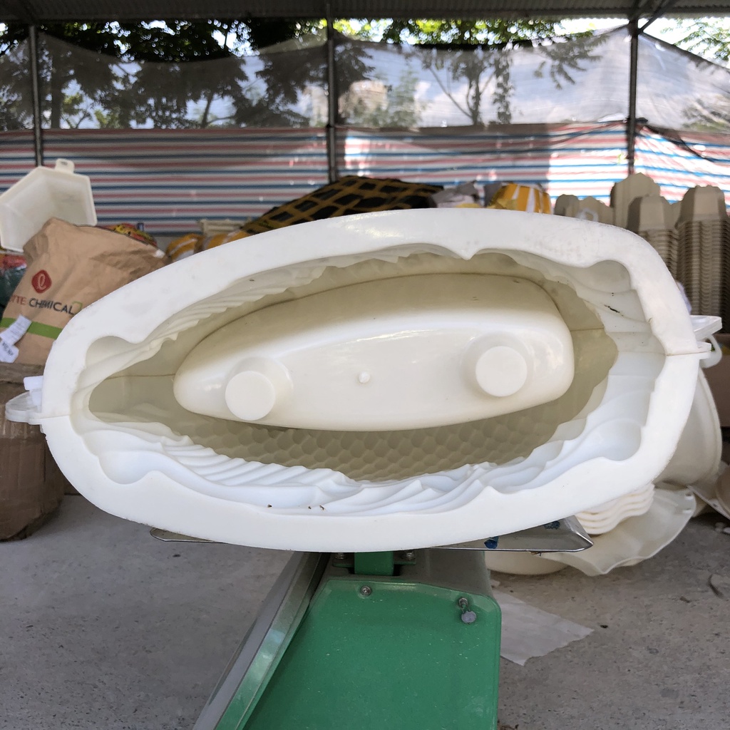 Khuôn đúc chậu cây cảnh cá chép dài 55cm có lòng trong, Phù hợp trồng hoa cây cảnh bonsai mới 100% nhựa ABS cao cấp