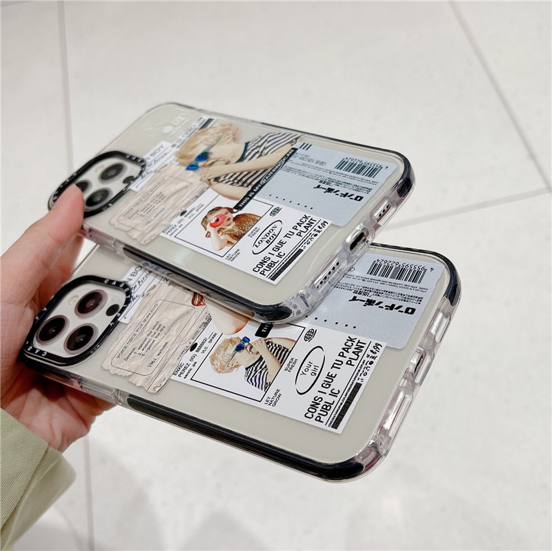 Ốp Điện Thoại Chống Rơi Hình Bé Trai / Bé Gái Cho iphone 11 pro max x iphone 12 13 14pro max