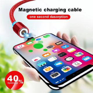 Ready Stock 2.4A Quick charge USB Magnetic Charger Cable USB TypeC iPhone Micro Android IOS Cable