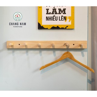 Móc gỗ gắn tường treo đồ phụ kiện thời trang - pin wall - nội thất chang nam