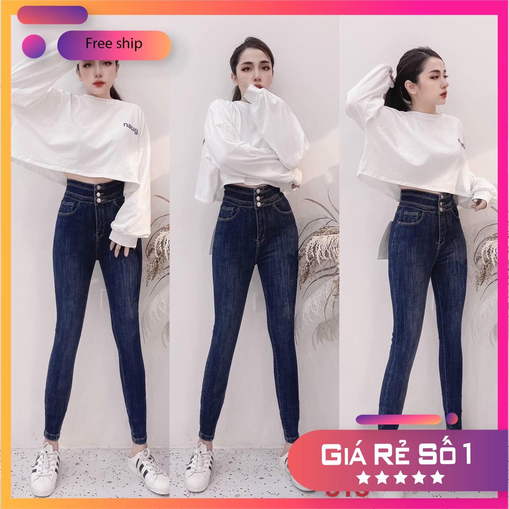 (GIÁ SIÊU RẺ) 🔥 SIÊU PHẨM 🔥 5 Mẫu Quần Jean Nữ Lưng Cao Co Giãn Dáng Ôm