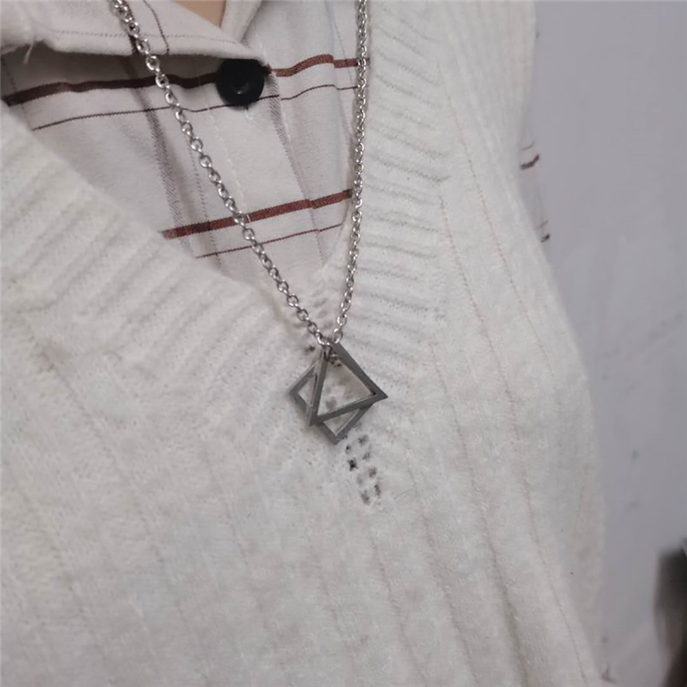 vòng cổ Mặt Hình Học Thời Trang Cho Cặp Đôi