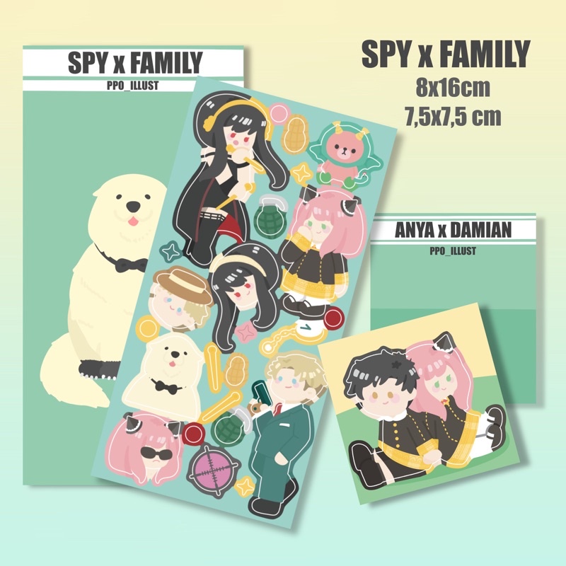 Ppo | Spy x Family hình dán trang trí