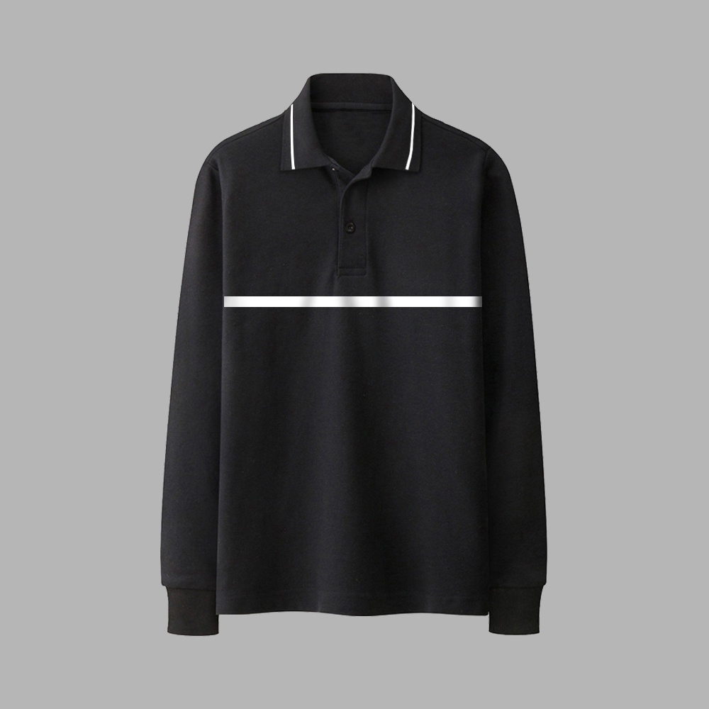 Áo Polo nam dài tay thu đông vải cotton cá sấu cao cấp dáng unisex, áo thun dài tay nam nữ trơn 3 màu basic