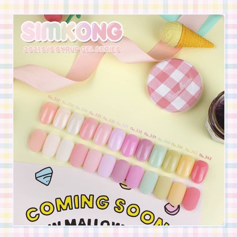 Candy nail - Tách lẻ set sơn gel thạch Simkong 332~343