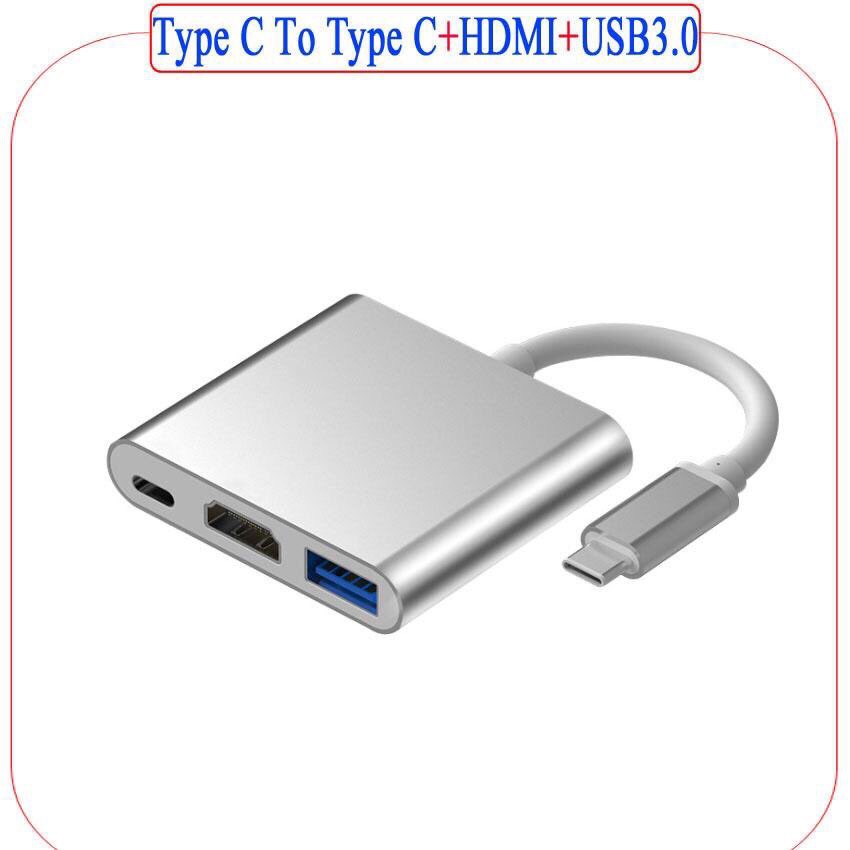 Cáp chuyển Type C Ra Type C + HDMI + USB 3.0