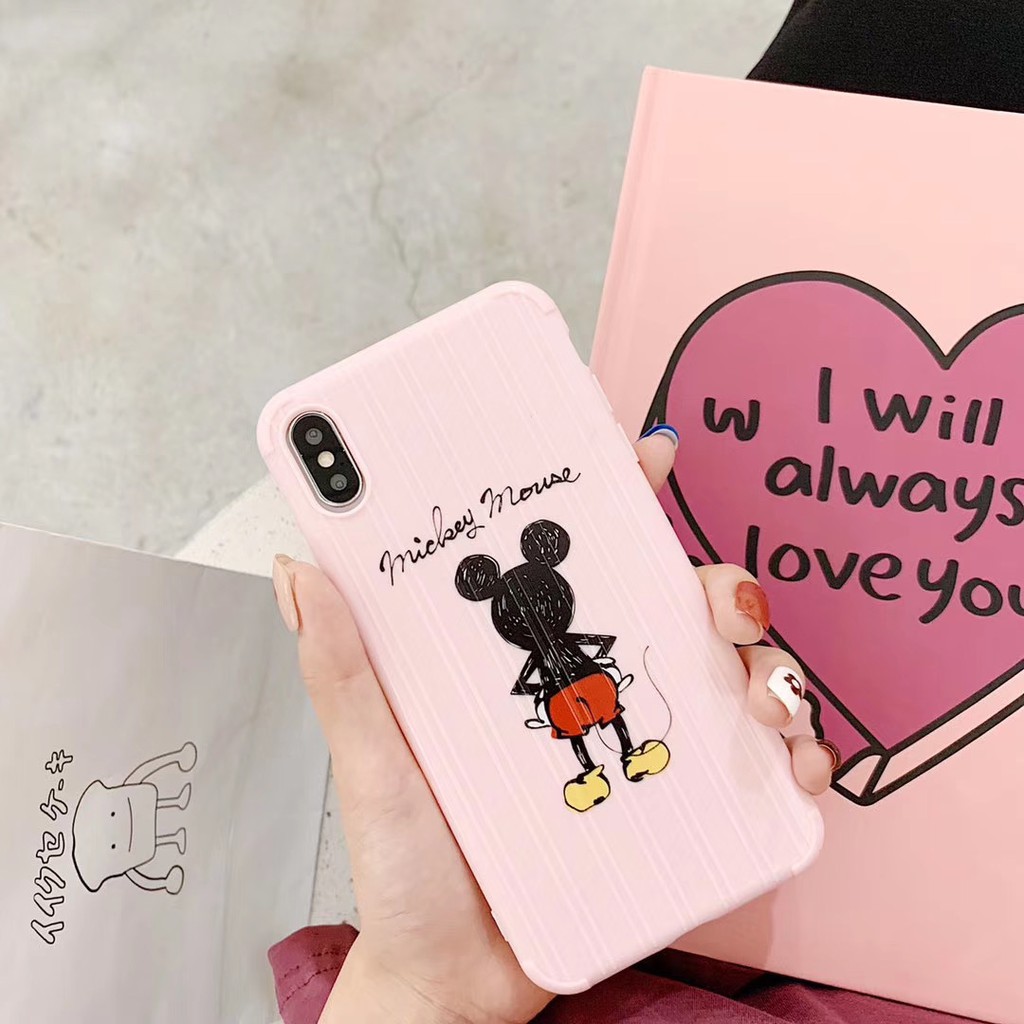 VIDEO THẬT Ốp Lưng iPhone Vali Sọc Nổi Dẻo Mickey iPhone 6/6s/6plus/6splus/7plus/8plus/x/xs/xs max/11/11 pro max