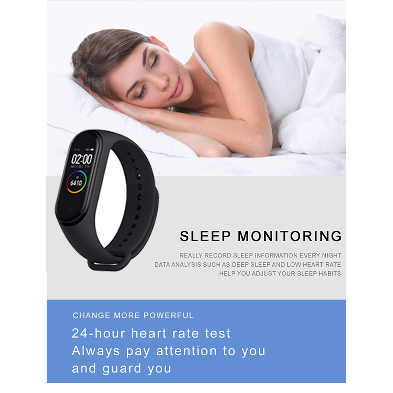 Đồng Hồ Thông Minh M4 Mi Band 4 Xiaomi Ip67 Chống Thấm Nước Theo Dõi Sức Khỏe