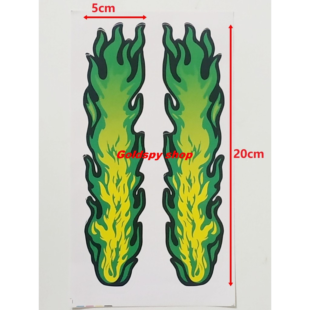 Tem lửa dán phuộc trước xe máy