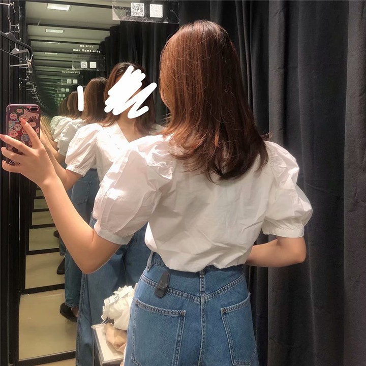 [FREESHIP] Áo babydoll cổ bèo tay ngắn tiểu thư Ulzzang (hàng QCCC) - ẢNH THẬT + VIDEO THẬT
