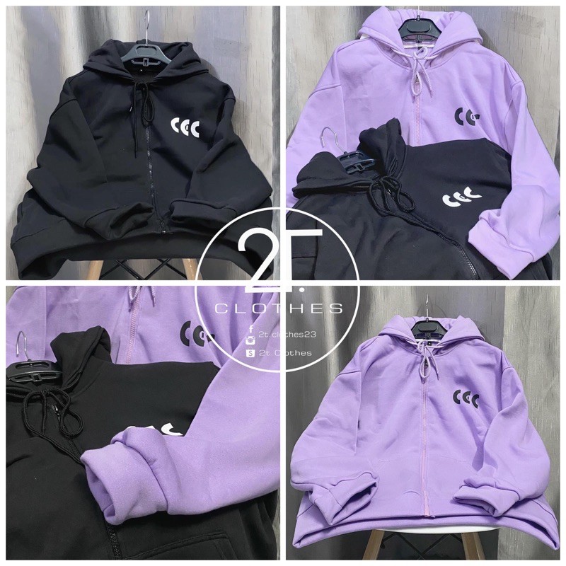 (CÓ SẴN) Áo khoác nỉ lót bông CEC unisex