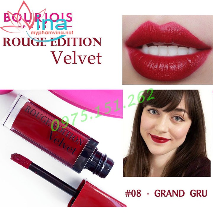 Son Velvet màu 08 – Grand Cru (đỏ cherry)