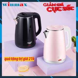 Ấm siêu tốc chống bỏng da, bình đun nước siêu tốc mini loại 2,5L nhanh sôi tự ngắt an toàn