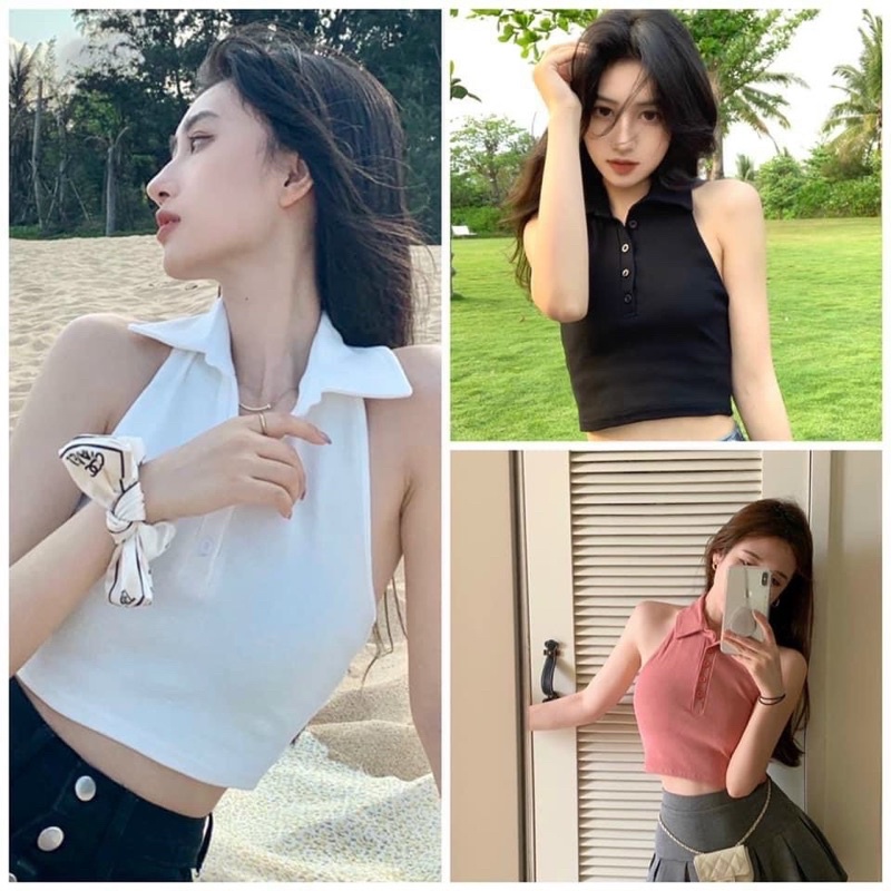 ÁO THUN YẾM CỔ ĐỨC CHẤT BOZIP ĐẸP MS10200