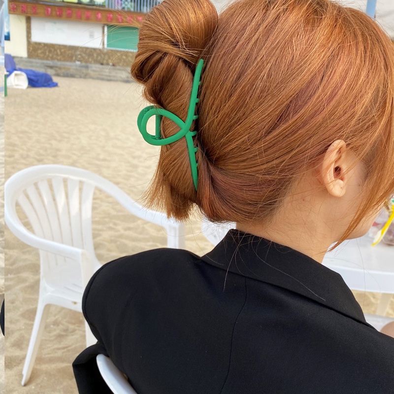 (0504) Kẹp Tóc Xanh Lá Cây Hàn Quốc Cá Tính