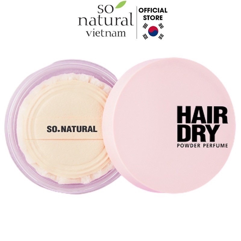 Phấn Phủ Gội Khô Hair Dry Powder Perfume chính hãng So Natural 100% nhập khẩu trực tiếp từ Hàn Quốc.
