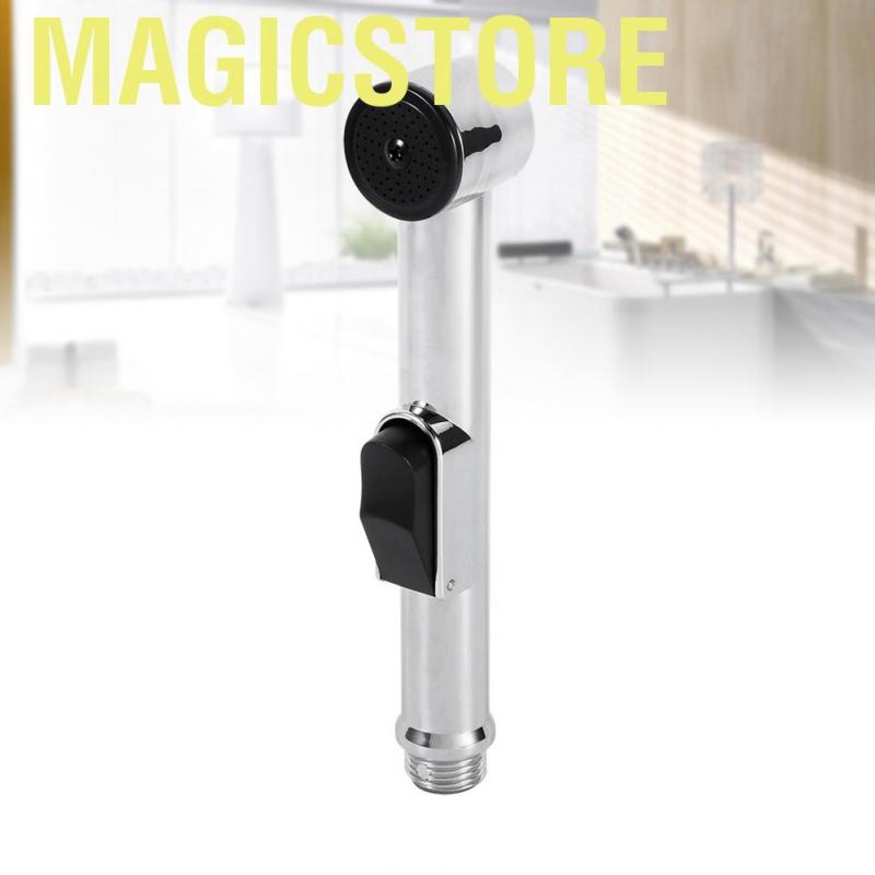 Magicstore Home Bathroom Handheld Portable Chrome Plated ABS Shattaf Toilet Bidet Shower Spray