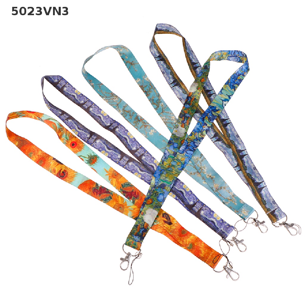 [EPVN] 1pcs Van Gogh Lanyards ID Badge Holder ID Card Pass Mobile Phone Straps Badge {EP}