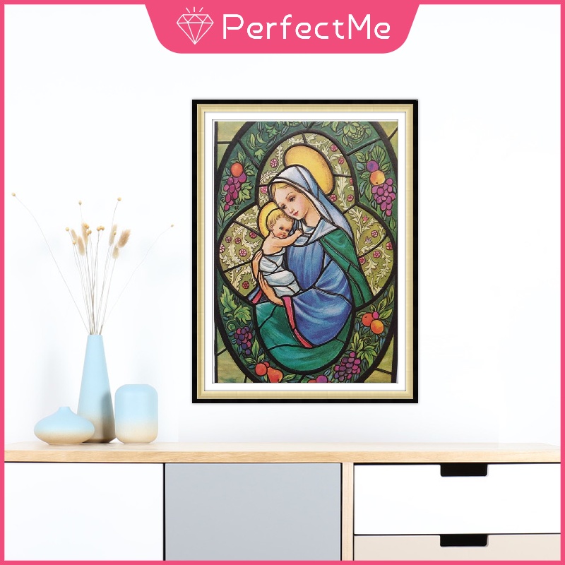 Bộ tranh đính đá tự làm hình chúa jesus 30x40cm