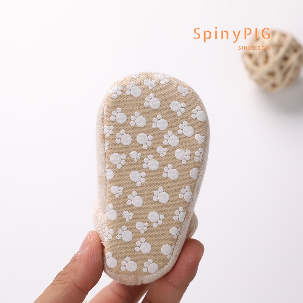 Giày tập đi cho bé 0-18 tháng tuổi 100% cotton hữu cơ tự nhiên không chất tẩy nhuộm chống trơn trượt hàng siêu xinh  ơi