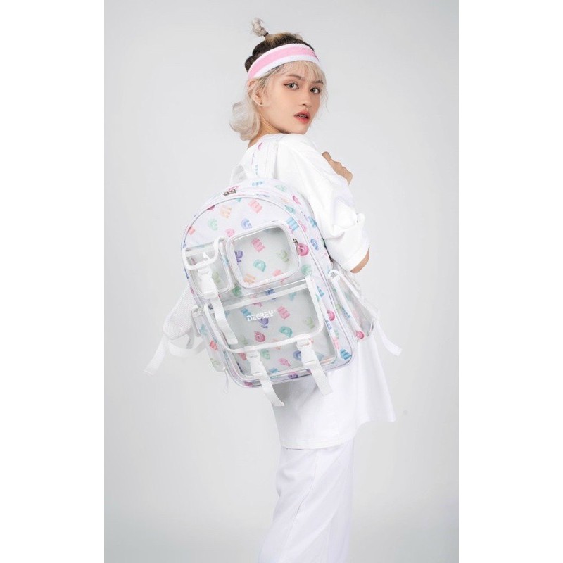 [Ảnh thật] Balo Degre.y Backpack hàng chuẩn như ảnh - Form dáng balo cứng siêu cute